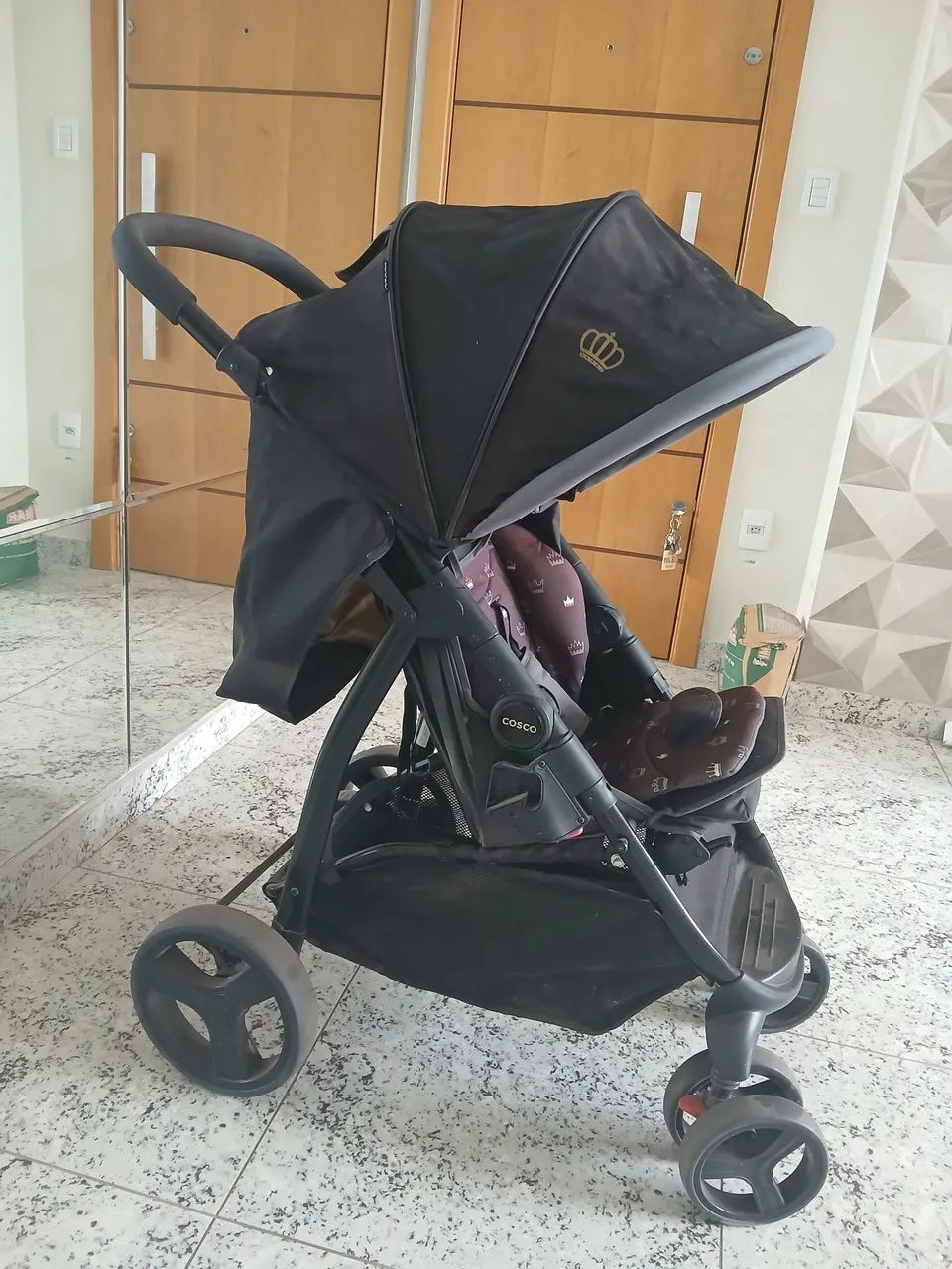 Carrinho de Bebê + Bebê Conforto Cosco Travel System Nexus  - Foto 2