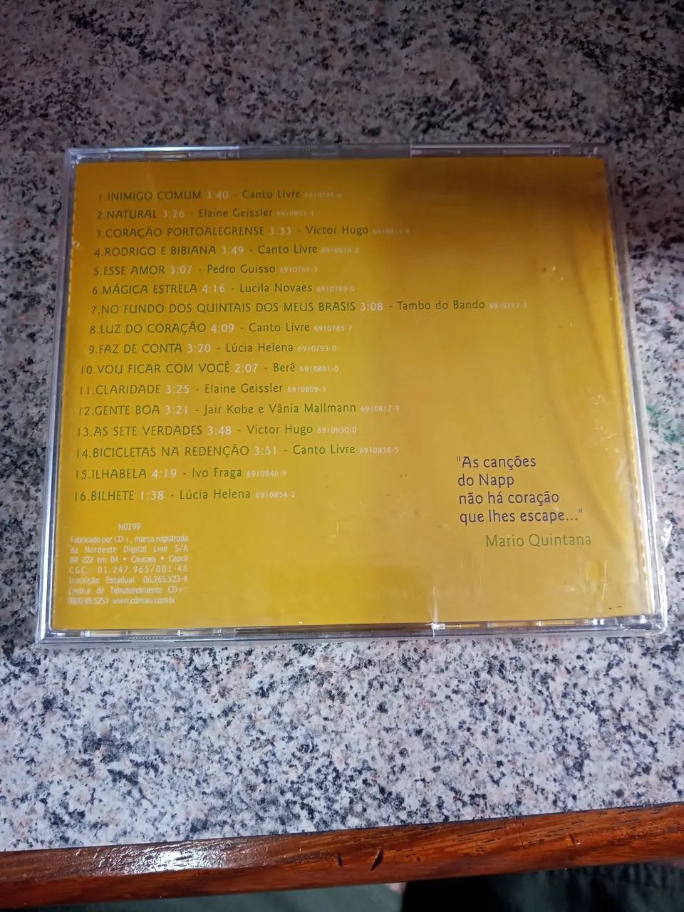 CD Sergio Napp Claridade ( NOVO LACRADO ) - Foto 2