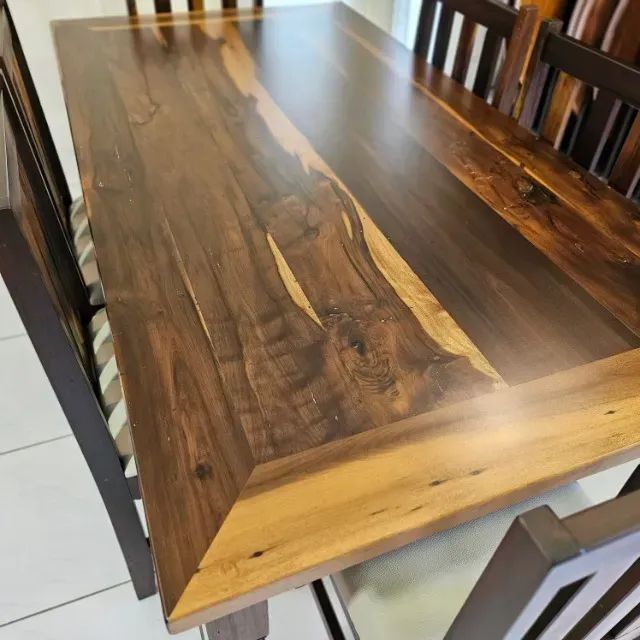Mesa De Jantar Retangular Demolição Canela 170x90cm 6 Lugares64840826152193122