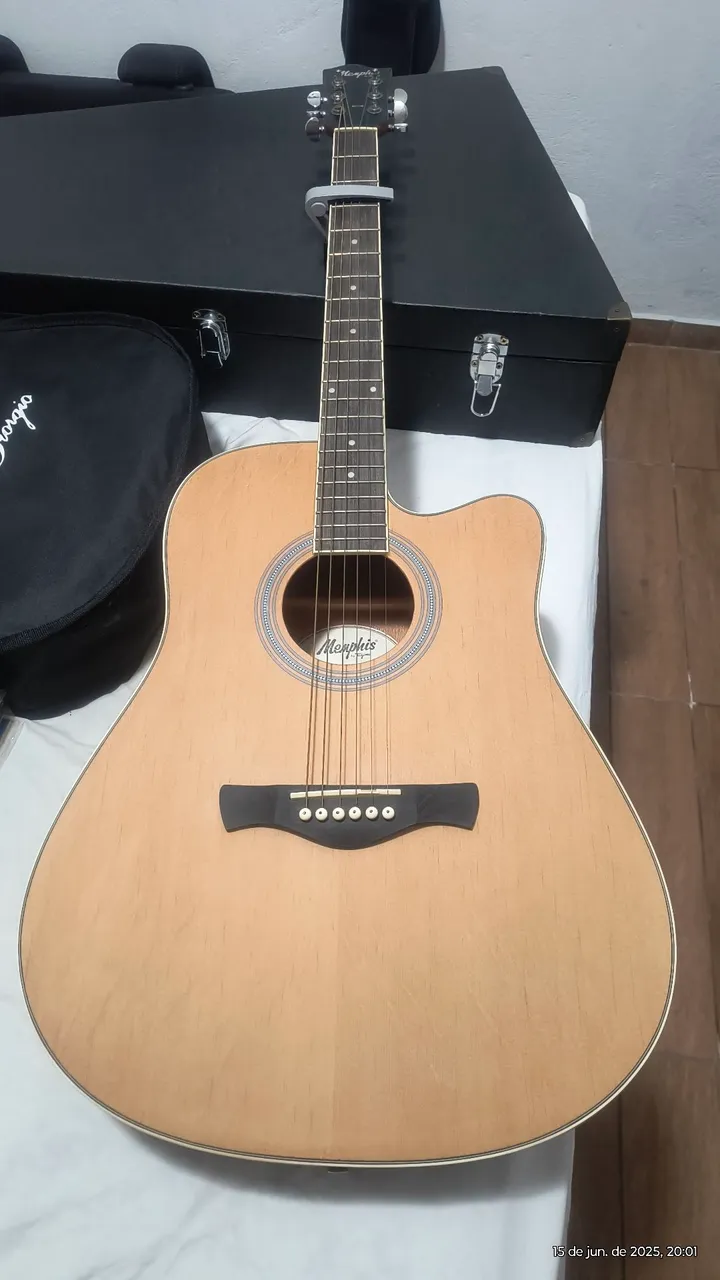 Violão Memphis MD30 - cordas de aço - Novo 700 reais