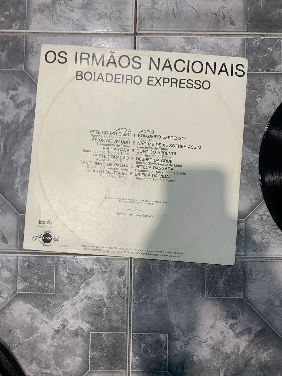 Lp disco vinil Os irmãos nacionais Tonip e Tonal boiadeiro expresso - Foto 2