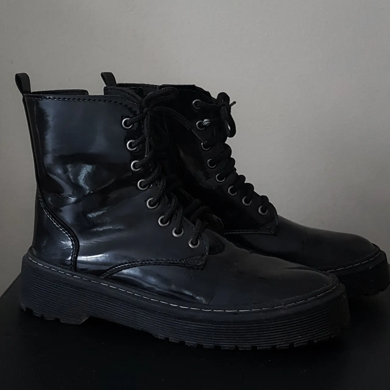 Bota Coturno Feminina Preta