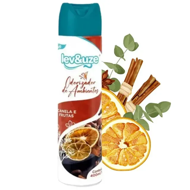 ODORIZADOR DE AMBIENTE CANELA E FRUTAS LEVeUZE 400ML