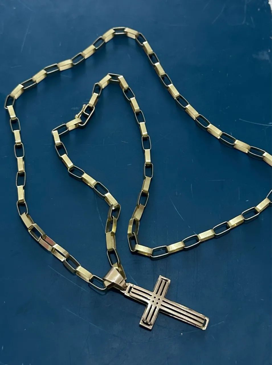 Cordão de Ouro tijolinho 18k