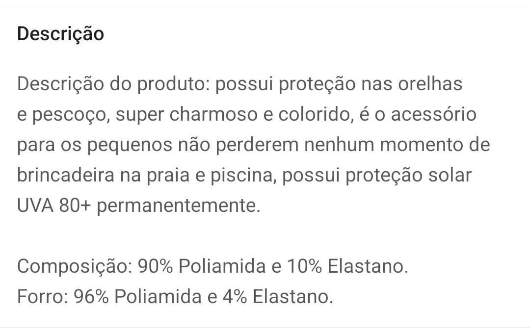 Chapéu de praia infantil Panda Pool original - Foto 2