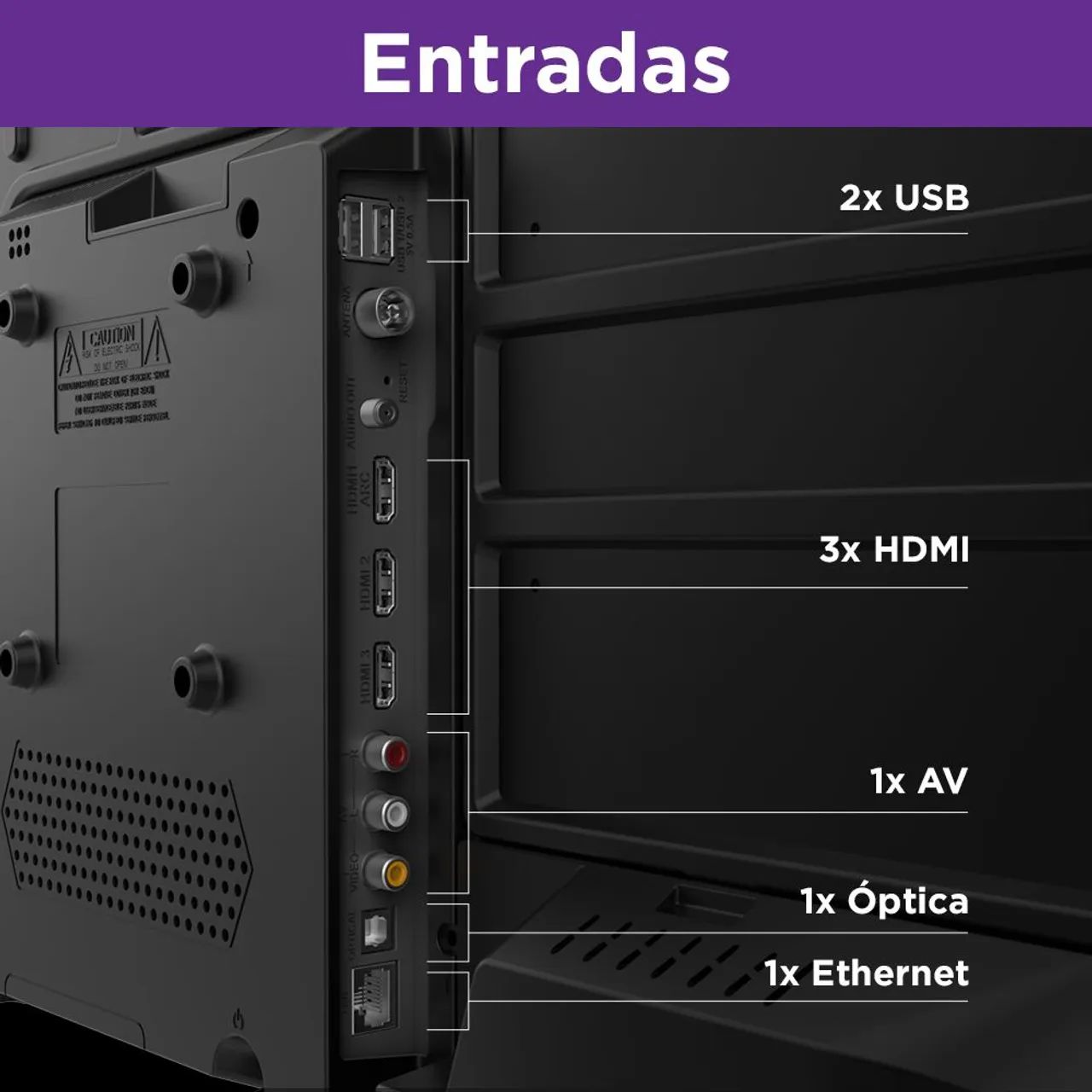Smart TV Multi Roku 32" HD - 32" - TL052M - Foto 5