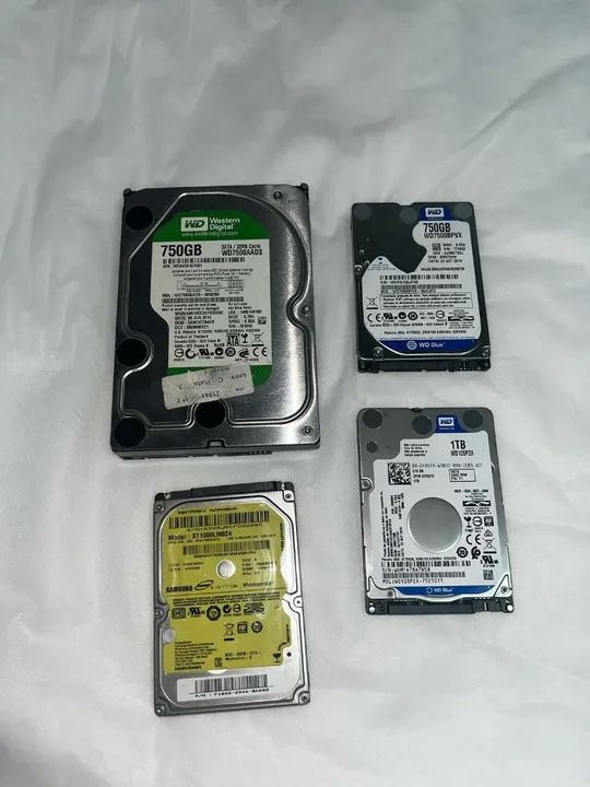 HDS DE 1 TB E 750 GB