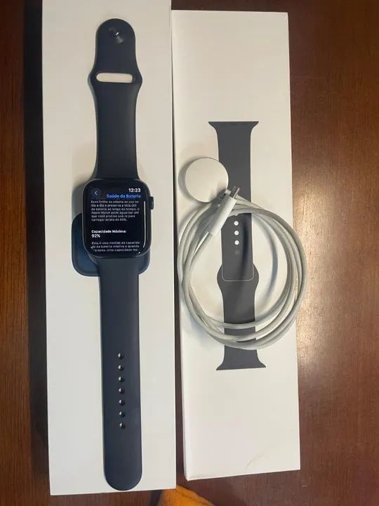 Apple watch serie 8, 45mm, GPS, conectividade com celular iphone 8 ou iOS 16 - Foto 3