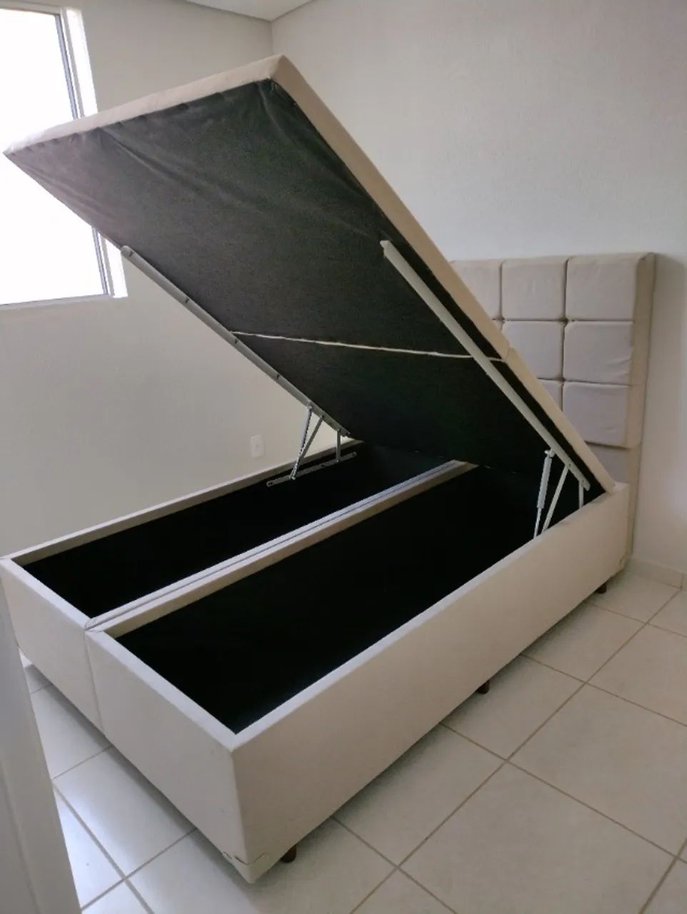 CAMA BOX BAU KING 1.93X2.03 MOVEIS COM GARANTIA