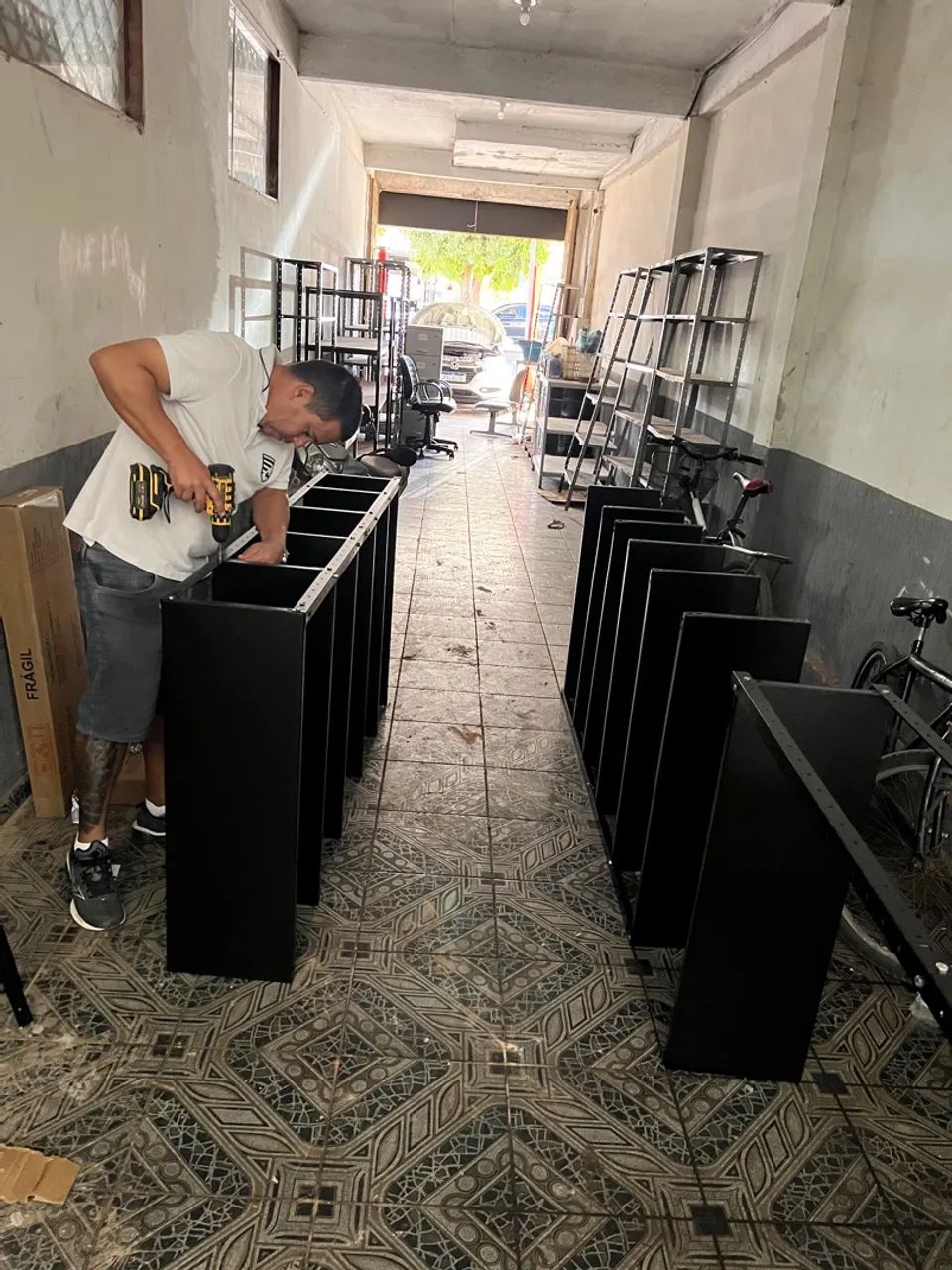 Estantes de aço preta Amapá  - Foto 4