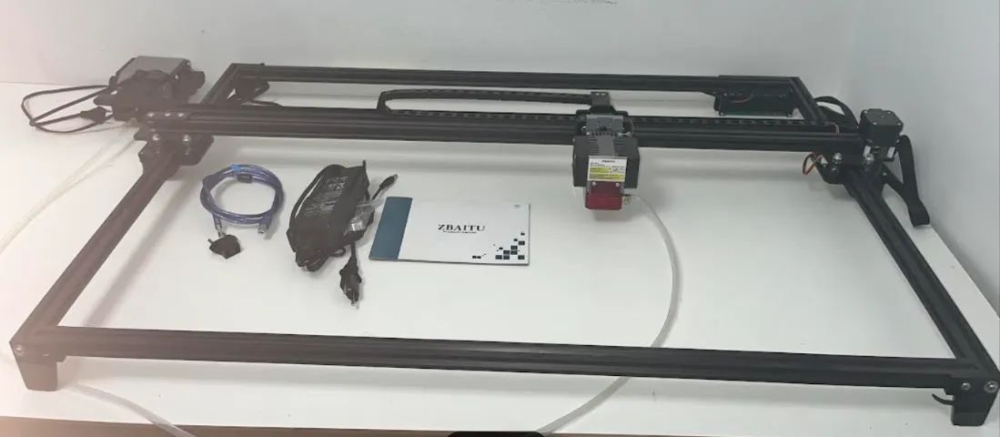 Gravadora Impressora Laser Cnc 81x46cm 20w Corte E Gravação Zbaitu Modelo M81-VF20-EAIR - Foto 4