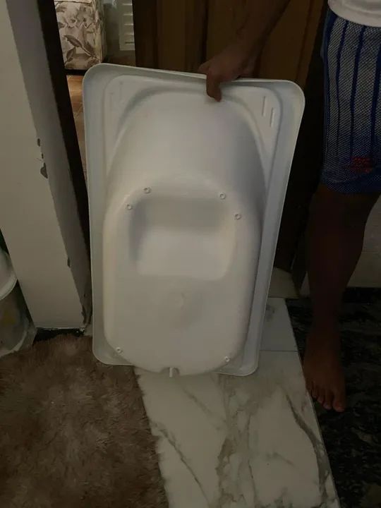 Banheira de Bebê com Suporte e trocador - Galzerano  - Foto 4