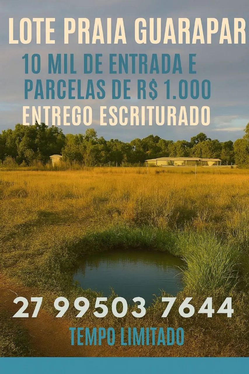 Lote PRAIA Guarapari Perto Dedé e lote parte alta R$ 20 mil de entrada ENTEGO escriturado  - Foto 3