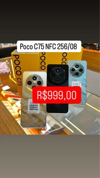 Poco C75 NFC 256/08 Lacrado Global 