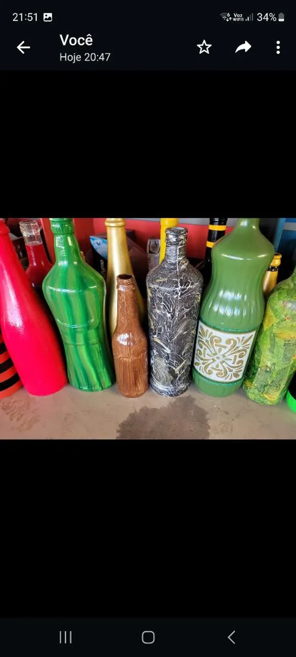 Garrafas Decorativas Artesanais