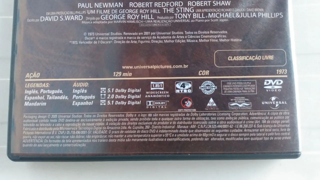 DVD original Golpe de mestre 1973 ótimo estado  - Foto 2