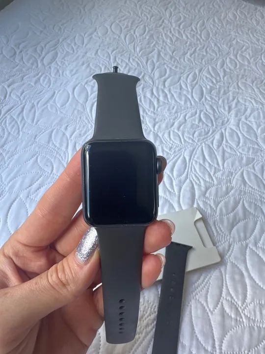 Apple Watch Series 3 - Preto - 38mm - única dona - Foto 3
