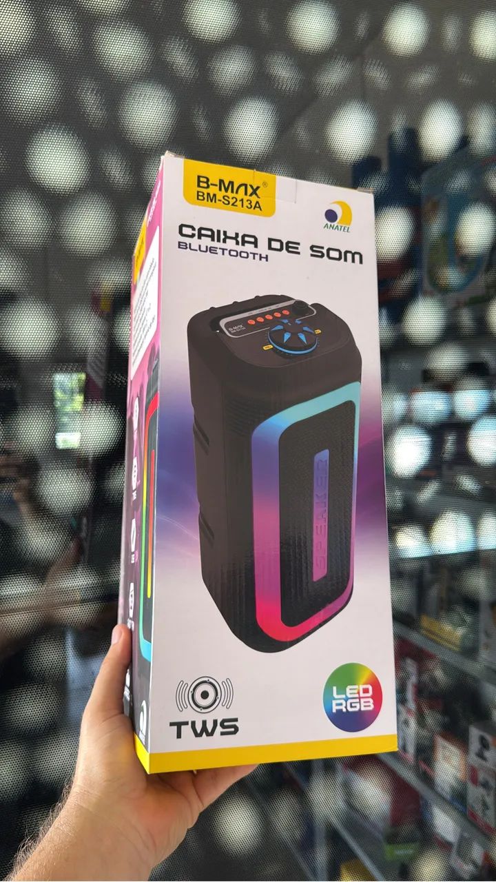 Caixa de som sem fio com Led que piscam conforme o ritmo  - Foto 2