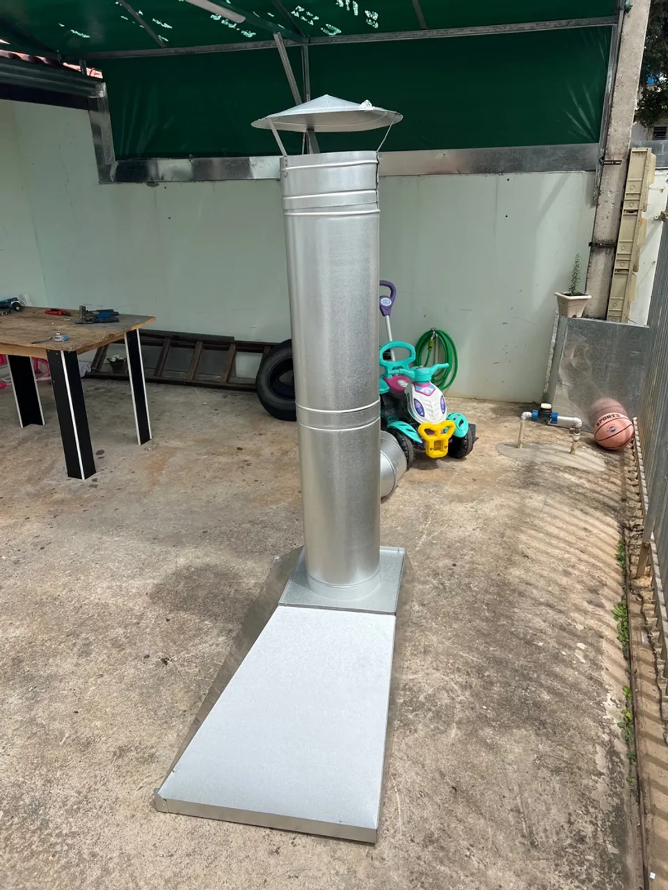 Coifa Chaminé Industrial em Aço Galvanizado