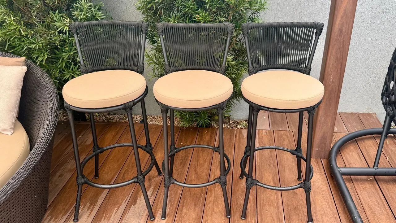 Banqueta para balcao corda nautica  - Foto 2