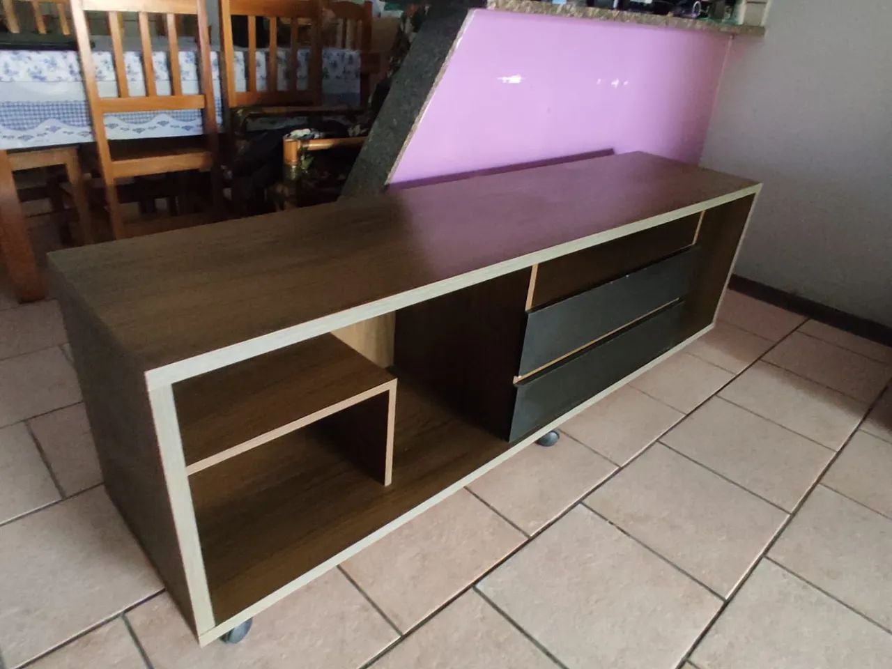 Rack de TV com 2 gavetas - Foto 3