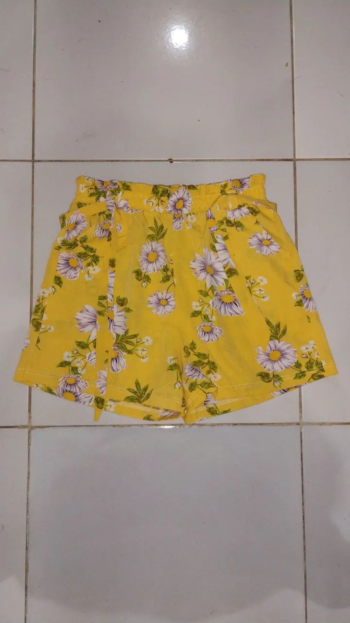 Shorts clochard estampado floral