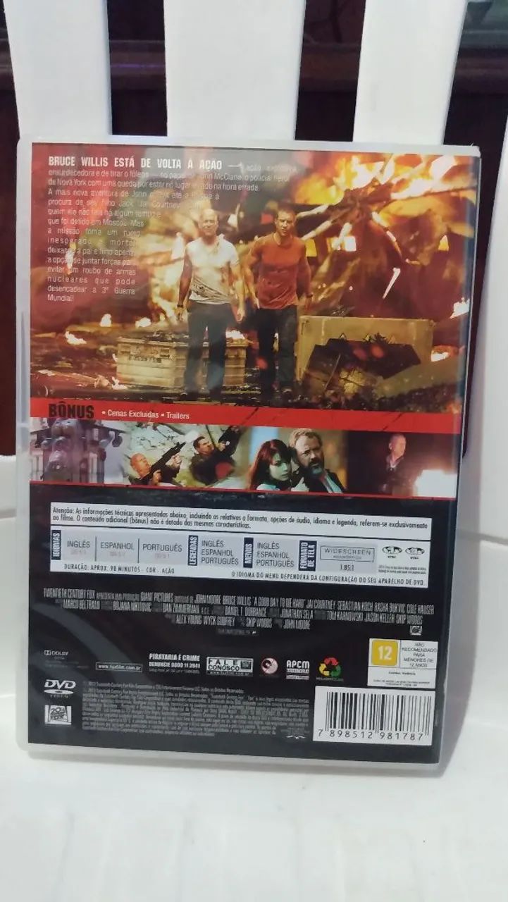 DVD original Duro de matar 5 estado de novo.  - Foto 3