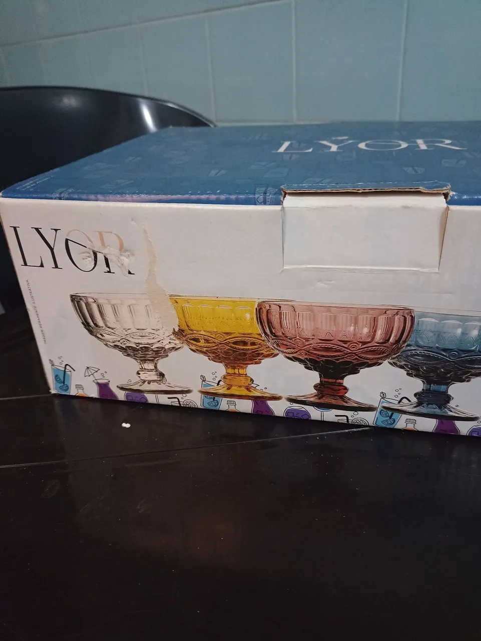 Conjunto de Taças de Sobremesa Coloridas LYOR