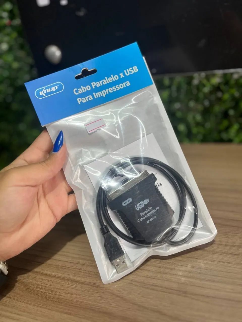 Cabo Paralelo x USB para Impressora KNUP