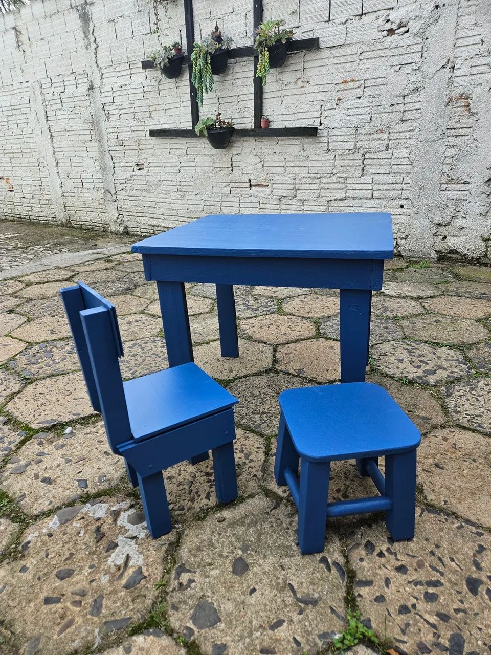 Mesa infantil, cadeirinha e banquinho  - Foto 2