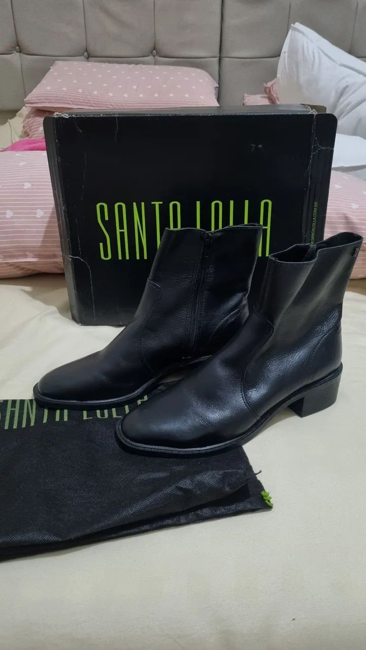 Bota Santa Lolla Preta - Foto 3