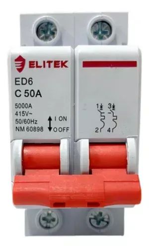 Disjuntores Elitek Bipolar 50A - Foto 2