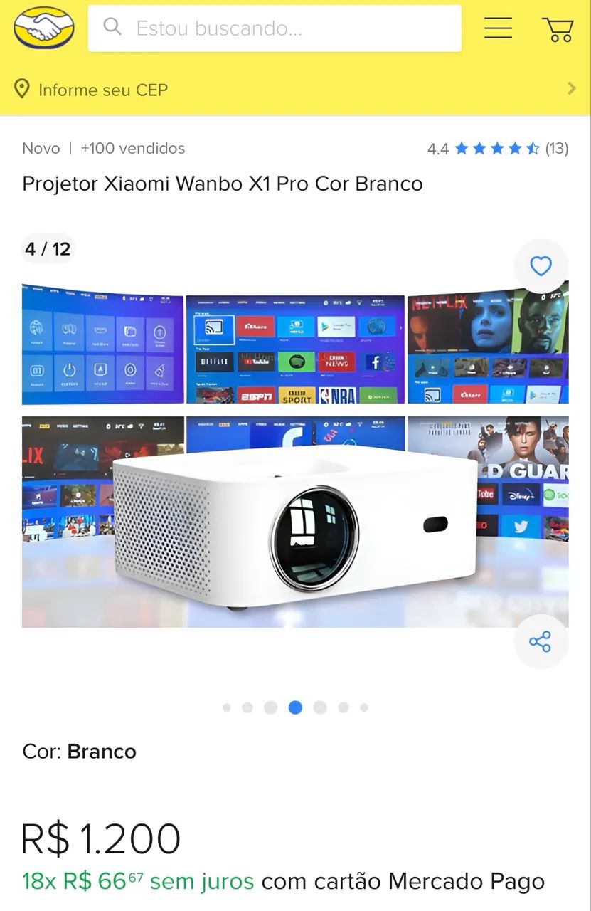 PROJETOR WANBO X1 - Foto 4
