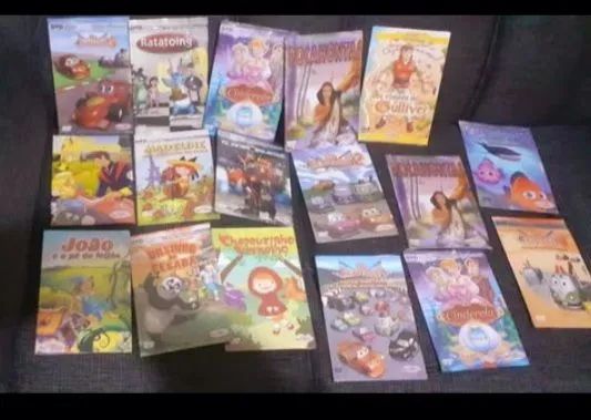 Coleção de 14 DVDs infantis novos lacrados 