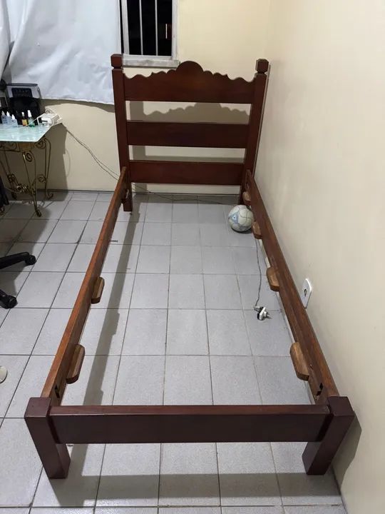Cama solteiro madeira maciça  - Foto 3