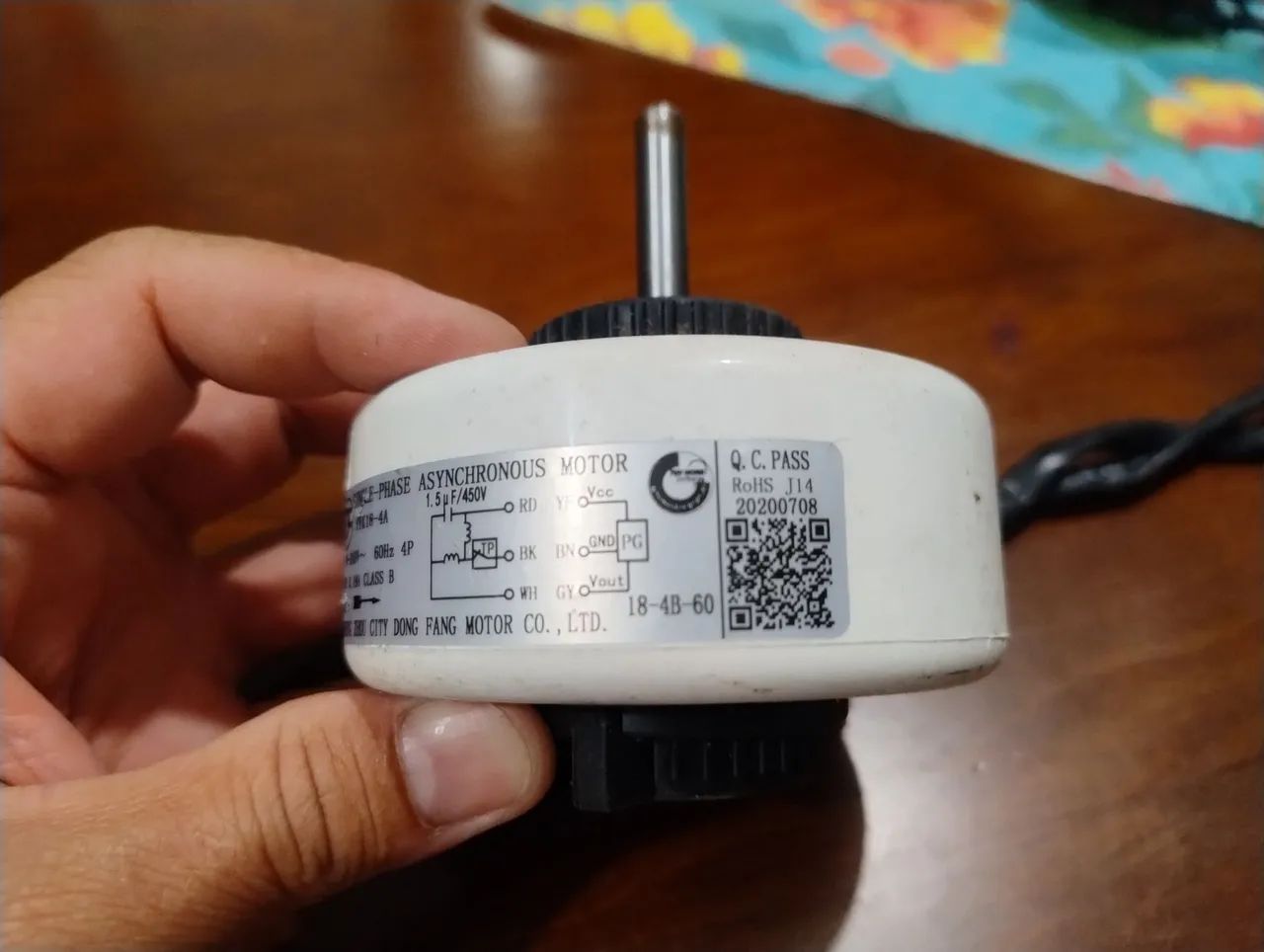 Motor vent evap Elgin YY18-4 HVFI09B2IB  - Foto 2