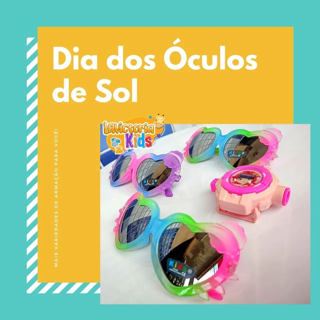 Oculos de sol infantil no atacado  - Foto 3
