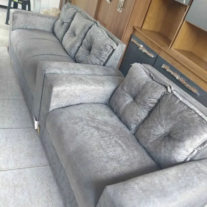 Sofá de 3 Lugares Cinza