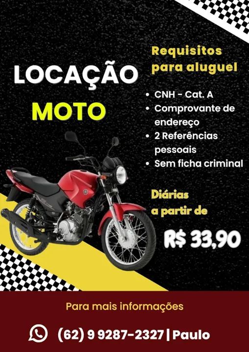 Aluguel - Locação de Moto