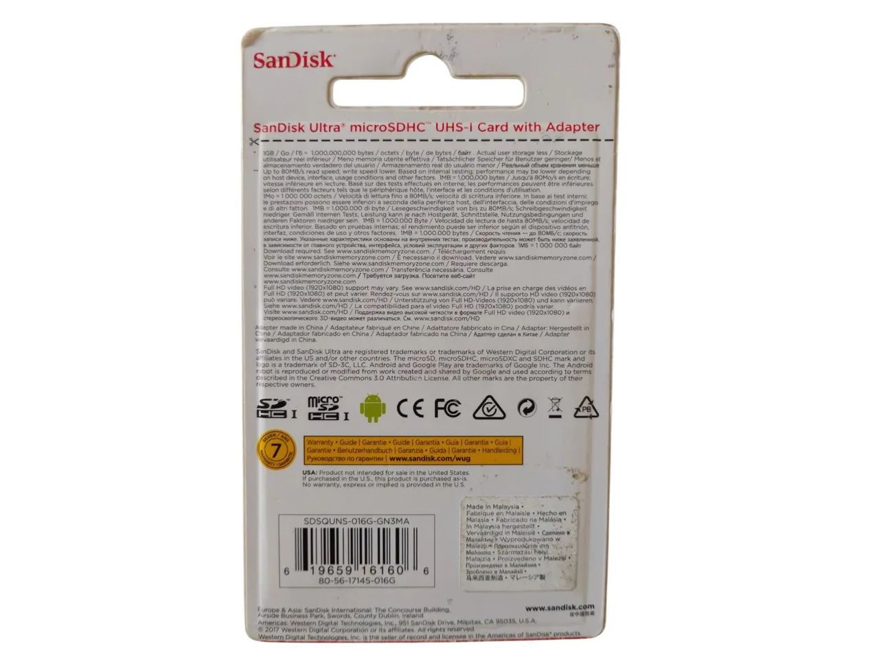 Cartão de Memória SanDisk Ultra 16GB microSDHC UHS-I - Foto 2
