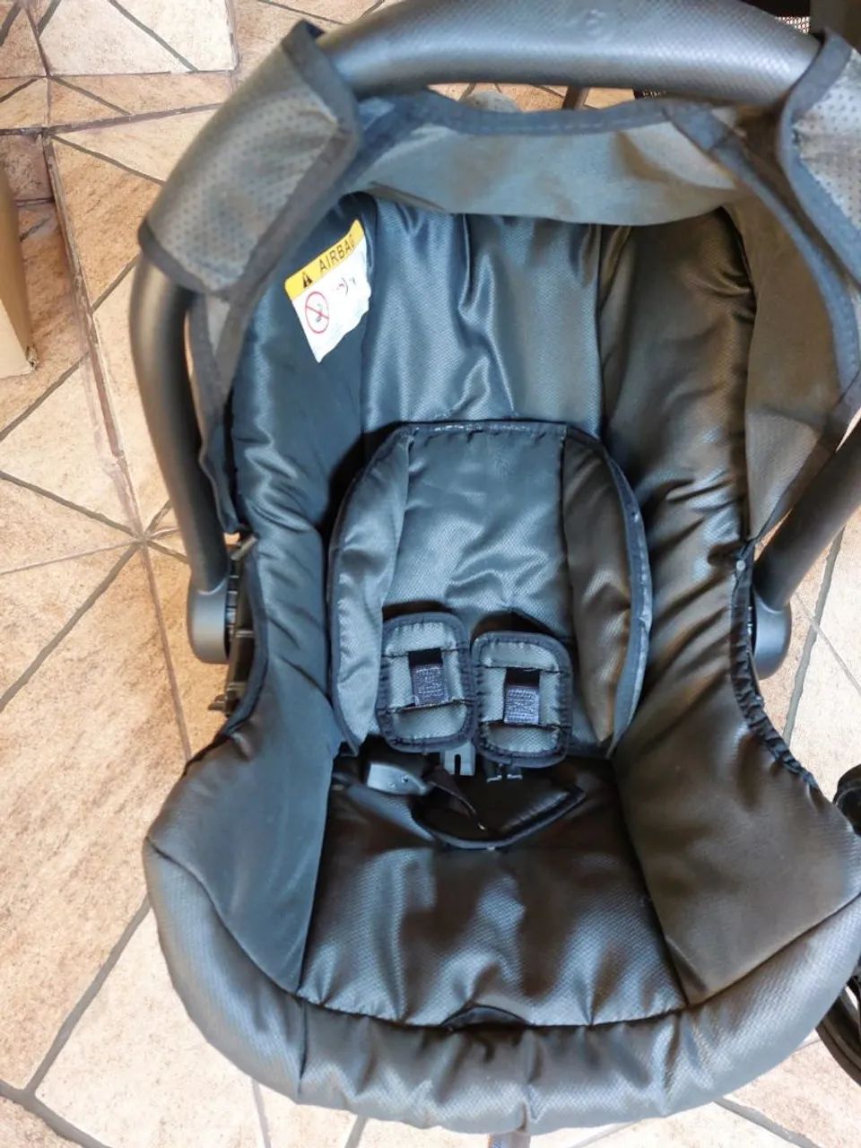 Carrinho de bebê Galzerano e bebê conforto Grid - Foto 4