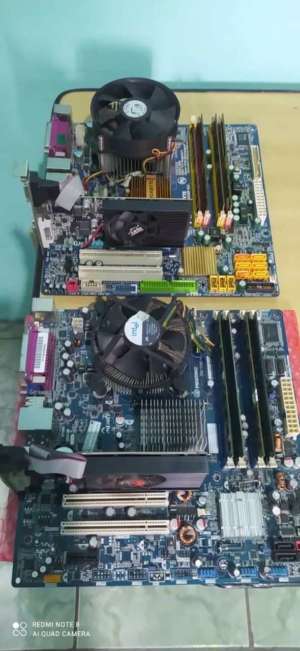 Kits placa mãe + placa de vídeo core 2 duo, 8GB de Ram - Foto 2