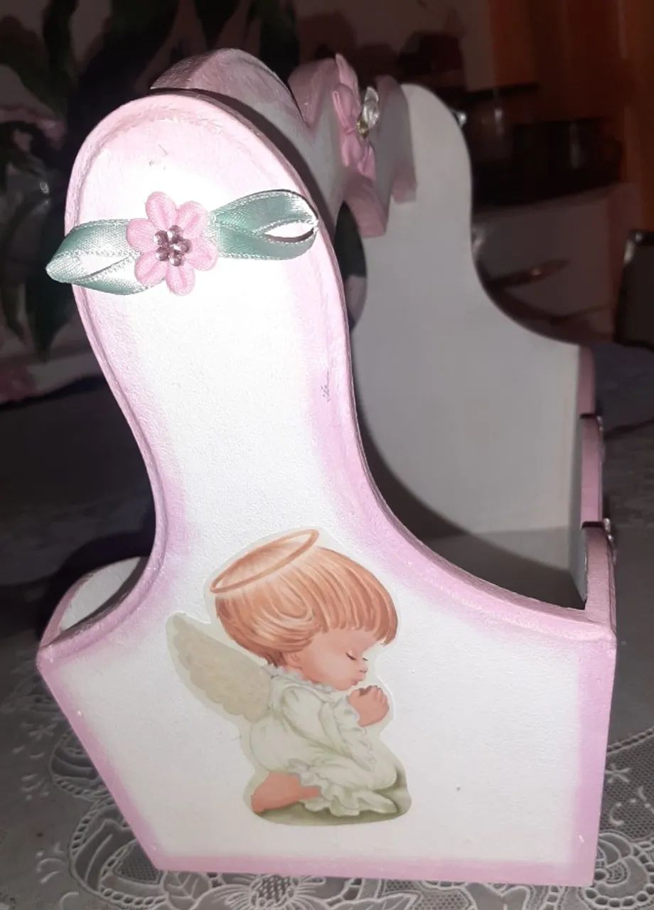 Kit Higiene bebê MDF - Menina - Foto 3