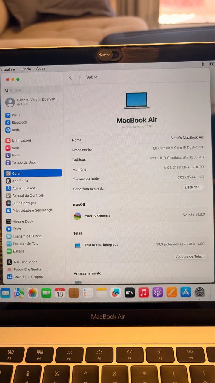 MacBook Air i5 1,6Ghz 8GB 13,3? 256GB - Foto 3