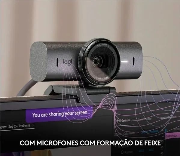 Webcam Logitech 4k MX Brio - Foto 3