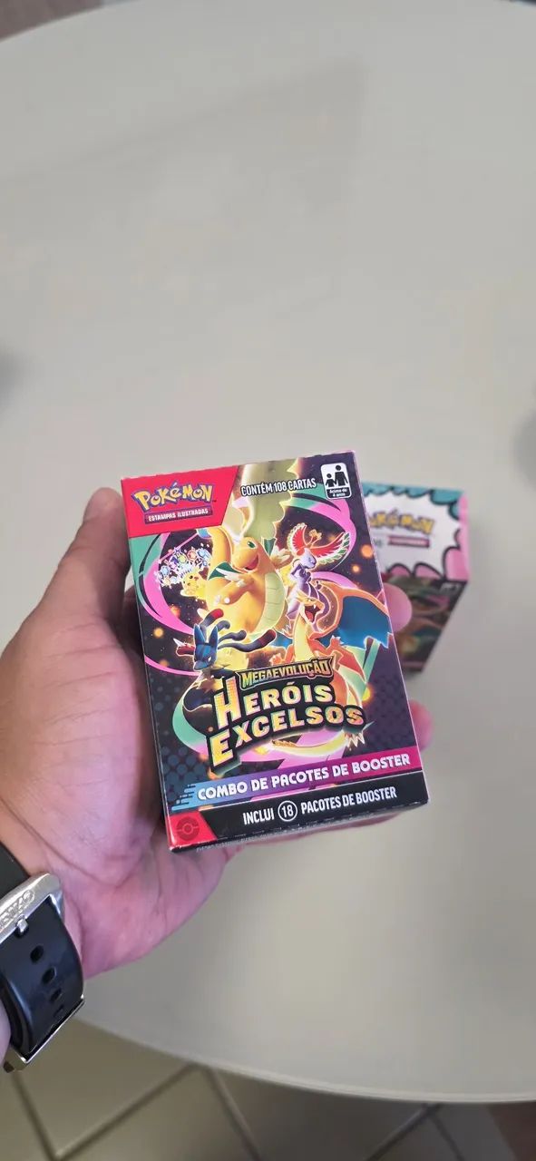 Pokémon Combo De Pacotes Megaevolução 2.5 Heróis Excelsos Pt - Foto 4