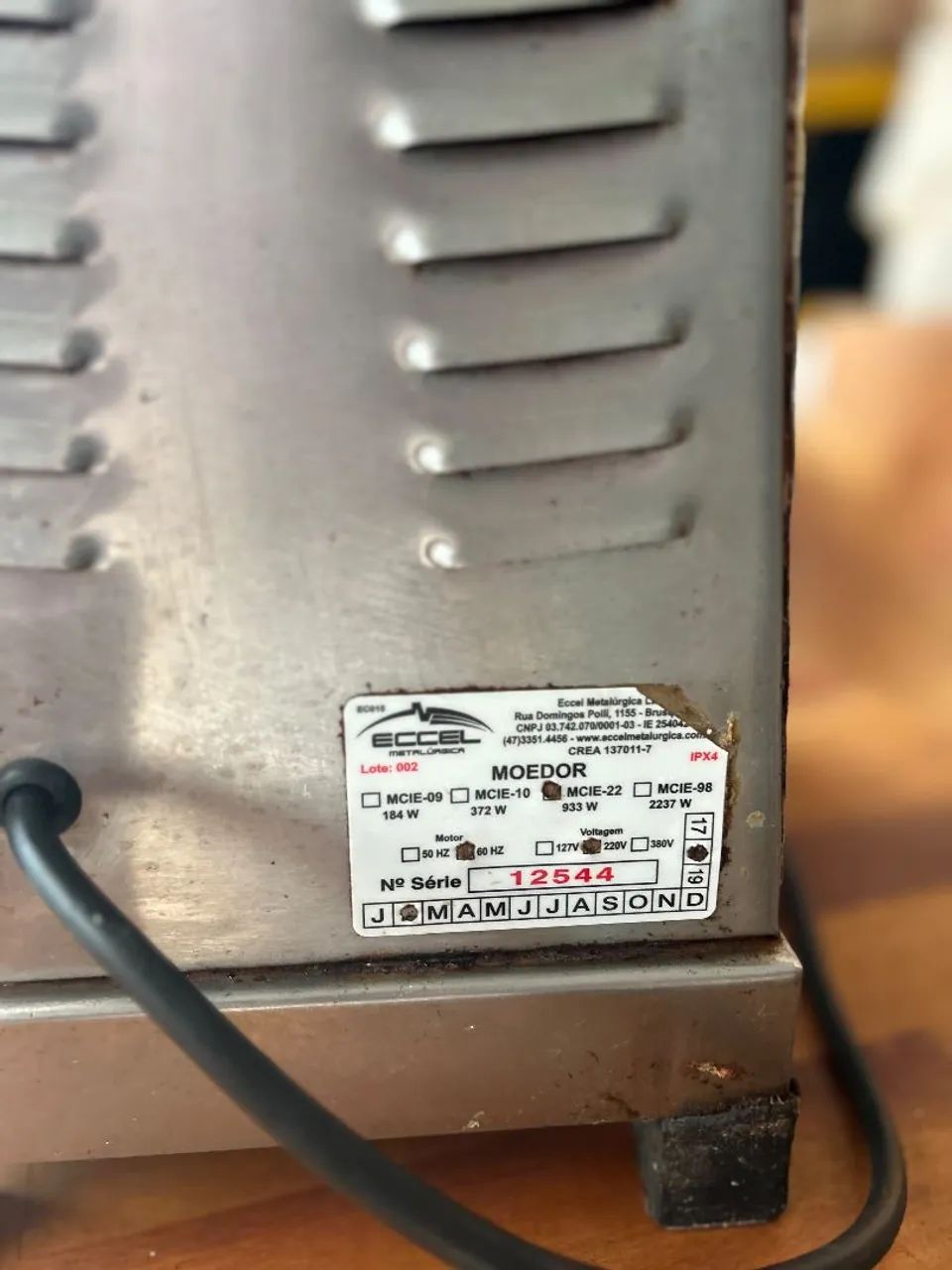 Moedor de Carne Eccel - Usado - Foto 4