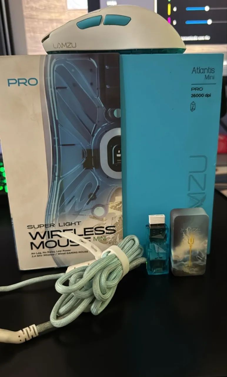 Mouse Gamer Lamzu Atlantis Mini Pro + Com Dongle 4k - Foto 5