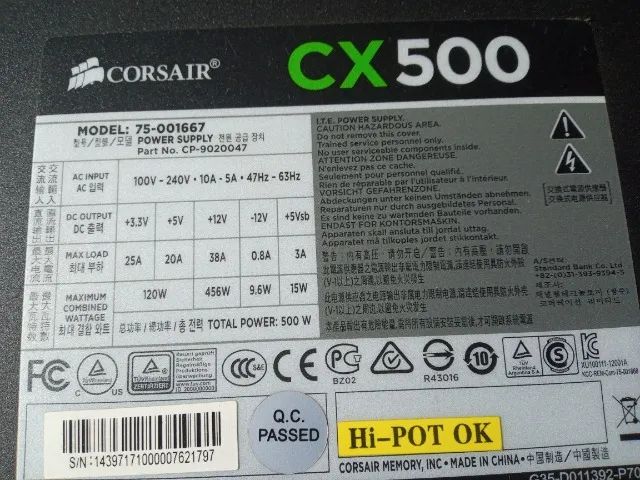 Fonte Corsair CX500 80 Plus Bronze - Foto 2