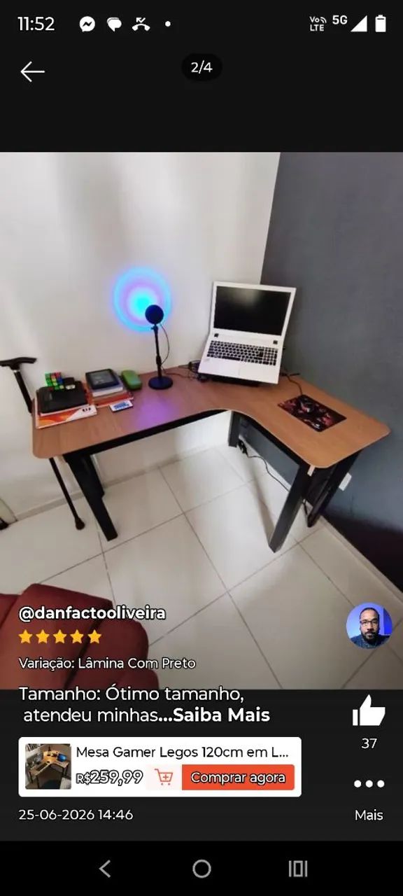 Mesa em L - Foto 2